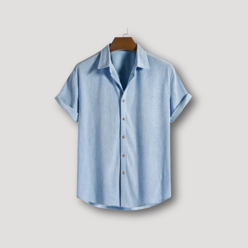 Men's Classic Short Sleeve Button Down Corduroy Shirt