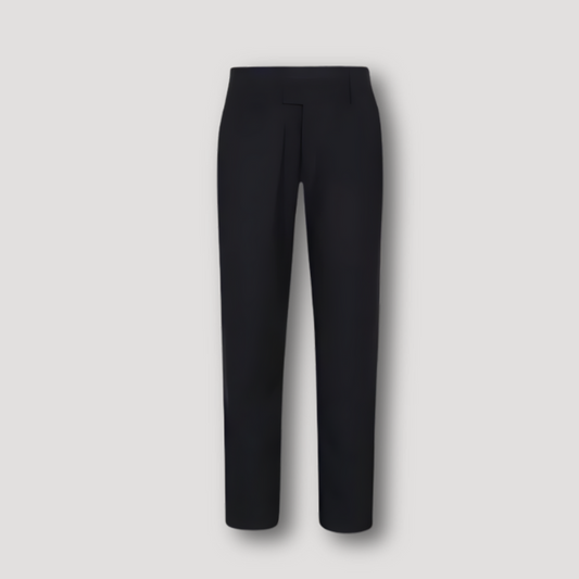 Classic High Waist Slim Fit Trousers for Men